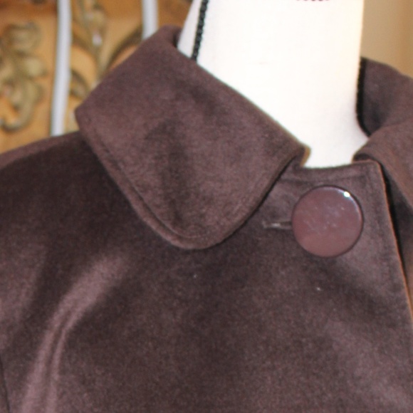 Harve Benard, 1 button brown Cape jacket petite XL - Picture 4 of 7